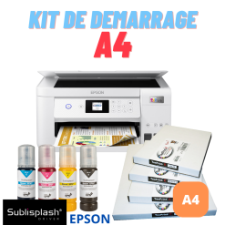 Kit de démarrage sublimation A4 Ecotank Epson avec Sublisplash® Driver PrintFabrik Matériel et Articles pour la sublimation